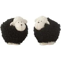 J-Line Mouton Porcelaine Blanc/Noir Small 2 Assorti