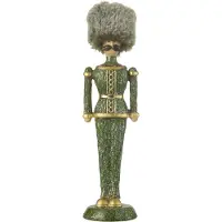 J-Line Casse-noisette fourrure chapeau paillettes resin vert medium