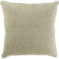 J-Line Coussin motifs coton/polyester vert menthe