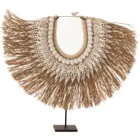 J-Line Collier+pied dora coquillages/zostere blanc small