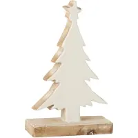 J-Line Sapin de noel bois de manguier blanc/blanc wash small
