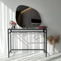 Mioli Decor Locelso Miroir | forme organique | 85x67x2 cm | Noir