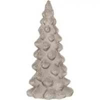 Jline Sapin decoratif givre verre gris small