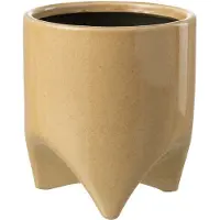 J-Line Cachepot helia ceramique vert medium