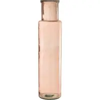 Jline Vase cylindre verre rose clair large