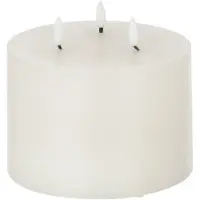 Jline Bougie led 3 flames blanc medium