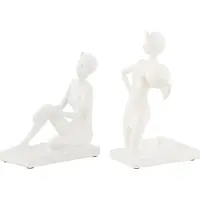 J-Line Femme maillot poly blanc assortiment de 2