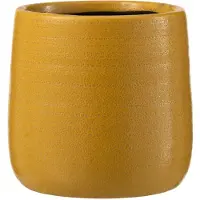 J-Line Cachepot uni ceramique ocre small