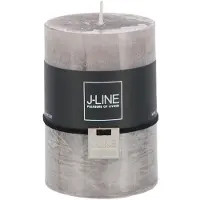 J-Line Bougie cylindre taupe m 39h