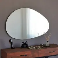 Mioli Decor Locelso Miroir MDF | 76x50x2 cm | Blanc
