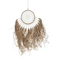 J-Line Dreamcatcher franges raphia naturel