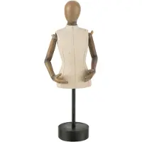 J-Line Buste poly beige/brun small