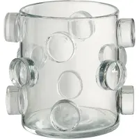 J-Line Vase pebbles verre transparent small