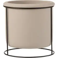 J-Line Cachepot suspendu ciment taupe small
