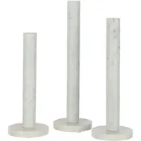 J-Line Set 3 photophore marbre blanc