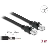 DeLOCK NWK RJ45 Cat.6A F/UTP mit innerem Metallmantel 3 m