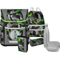 MCNEILL sac d'école Tenero Schoolbag Set 5 pièces Techno gris foncé
