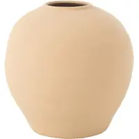 J-Line Vase cassia rond argile beige large