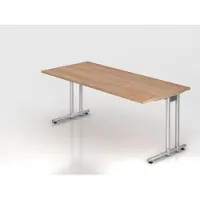 Hjh OFFICE PRO NS19 Schreibtisch nussbaum rechteckig