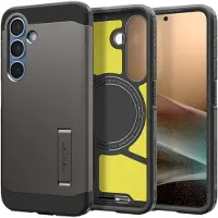 Spigen Coque Tough Armor MagSafe pour Samsung Galaxy S25 Plus - Gunmetal