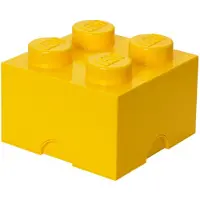 LEGO Brique de rangement 4 tenons - jaune