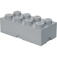 LEGO Brique de rangement 8 tenons - gris pierre