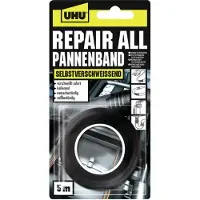 UHU Ruban de réparation (L x l) 5 m x 19 mm noir polyisobutylène (PIB) 46805