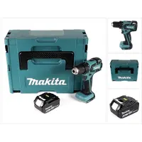 Makita DDF 459 G1J 18 V Li-Ion Perceuse visseuse sans fil + Coffret Makpac + 1 x Batterie 6,0 Ah - sans Chargeur