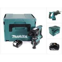Makita DHR 242 T1J Marteau perforateur sans fil 18V 2,0J SDS-plus Brushless + 1x batterie 5,0Ah + Makpac - sans chargeur
