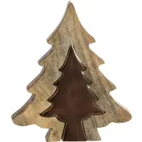 J-Line Sapin puzzle bois marron/naturel small