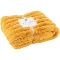 J-Line Plaid large corduroy polyester ocre
