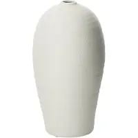 J-Line Vase creta argile blanc small