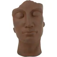 J-Line Cachepot david argile rouille small