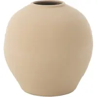 J-Line Vase cassia rond argile naturel large