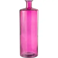 J-Line Vase bottle glass pink large