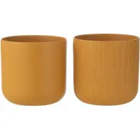 J-Line Cachepot gen ceramique ocre extra large assortiment de 2