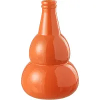 J-Line Vase cocoon glass orange