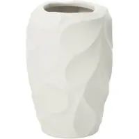 J-Line Vase mirena argile blanc small