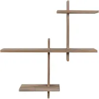 House Nordic Etagère murale en pin naturel Gavi - 53x15x56 cm