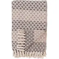 House Nordic Alanya Plaid - Brown/Beige/White | 130x180 cm