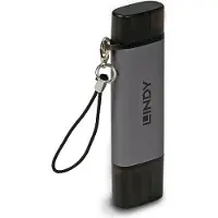 Lindy Sd Card Usb-c Card Reader Argenté