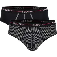 Sloggi Slip rouge / noir / blanc