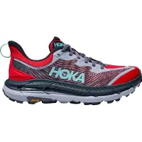 Hoka One One - Chaussures de trail - Mafate Speed 4 W Cerise / Stormy Skies pour Femme - Taille 37 1/3 - Rouge