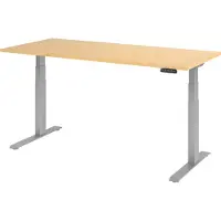 Hjh OFFICE PRO XDKB 19 S | 180x80 | réglable en hauteur électriquement - érable