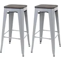 Mendler Tabouret de bar -A73 (lot de 2)