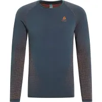 Odlo Performance Warm Eco Long Sleeve Base Layer Bleu S Homme