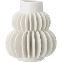 Bloomingville Halfdan Vaas | Blanc | Grès | 82047448