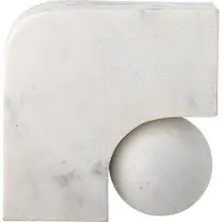 Bloomingville Abbelin Bougeoir | Blanc | Marbre | 82054463