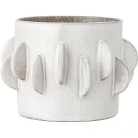 Bloomingville Pot De Fleurs Roza | Blanc | Grès | 82060337