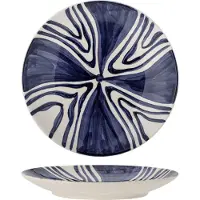 Bloomingville Assiettes Shama bleu Ø27cm set de 6 pièces